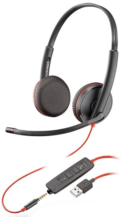 Plantronics Blackwire C3225 USB-A Headset (209747-101)