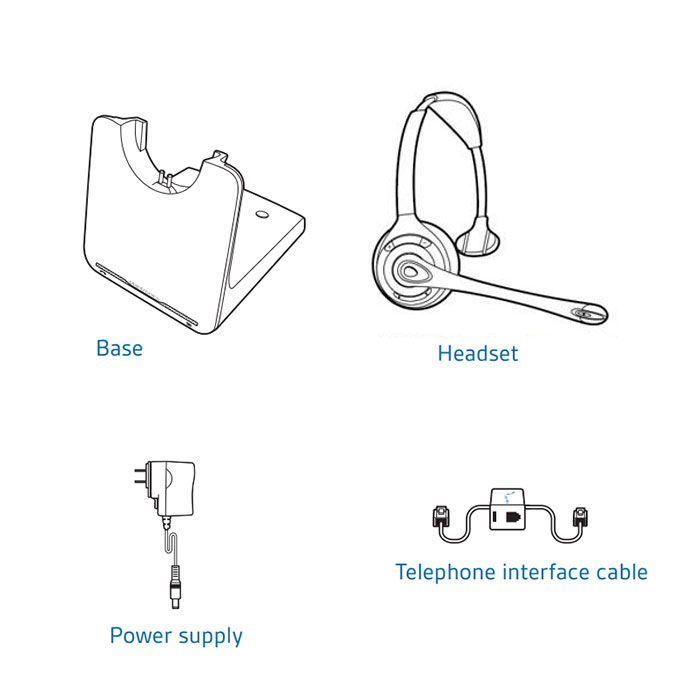 Plantronics CS510 Wireless Headset Package for ShoreTel 200 and 500