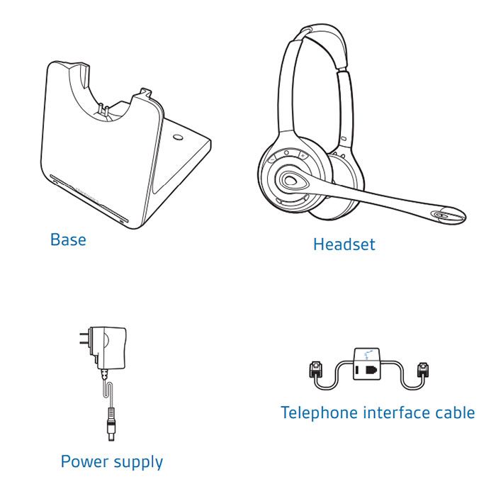 Plantronics CS520 XD Wireless Headset (88285-01)
