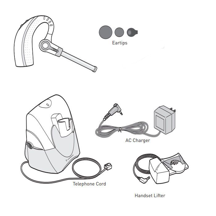Plantronics CS70N Wireless Headset w/HL10 Lifter (70460-06)
