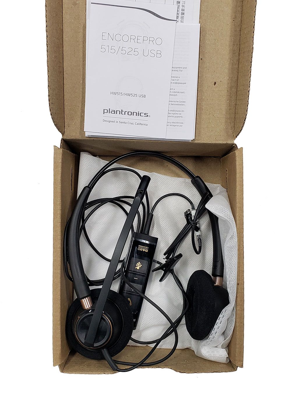 Plantronics EncorePro HW525 USB Headset (203444-01)