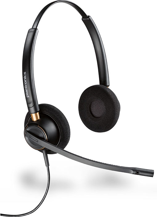 【新品未使用品】plantronics poly「BLACKWIRE5200」 Plantronics HW520 EncorePro Wideband Headset (89434-01)