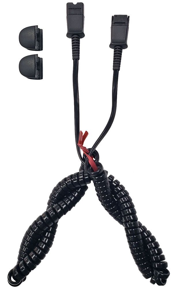 Plantronics QD to QD Extension Cable w/QD Lock (40703-01, 85R69AA)