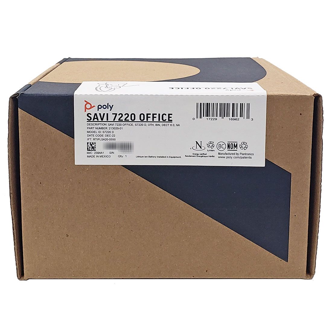 Poly Savi 7220 Office Wireless Headset (213020-01, S7220-D)