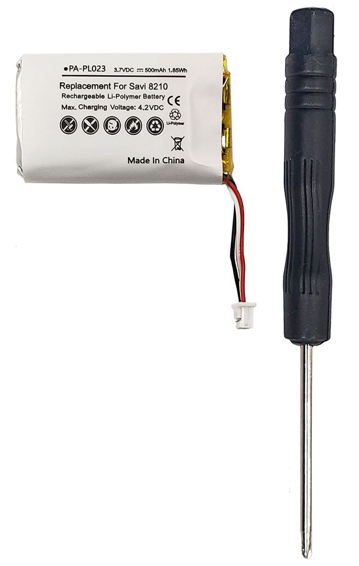 Plantronics Savi 8210 Battery w/Removal Tool (OEM Compatible)