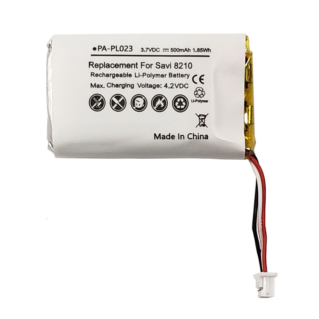 Plantronics Savi 8210 Battery w/Removal Tool (OEM Compatible)