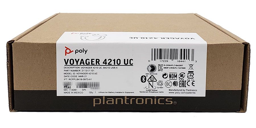 Plantronics Voyager 4210-A UC Wireless Headset (211317-01, 211317-101)