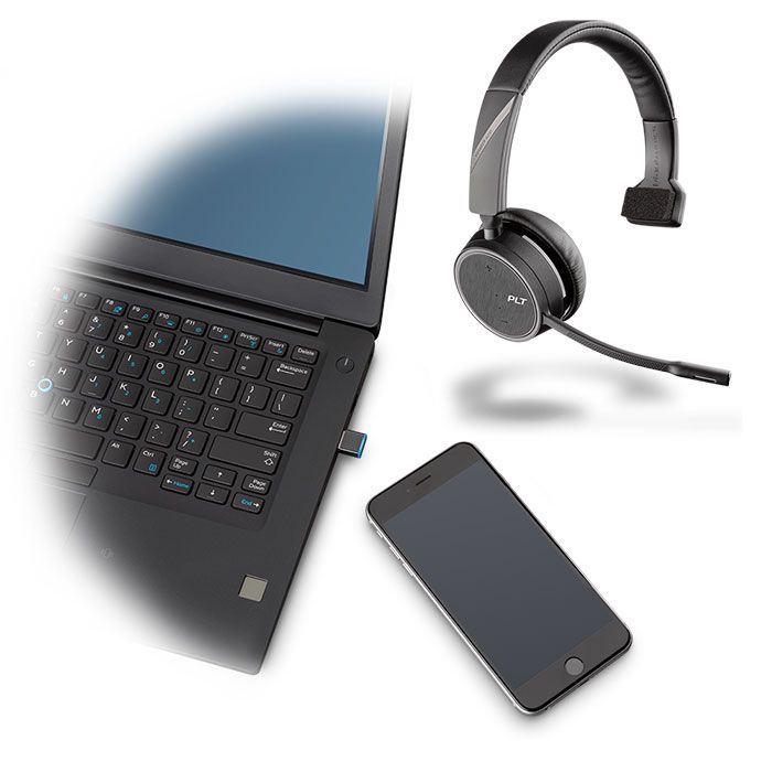 Plantronics Voyager 4210-A UC Wireless Headset (211317-01, 211317-101)