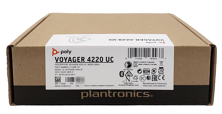 Plantronics Voyager 4220-A Wireless Headset (211996-01, 211996-101)