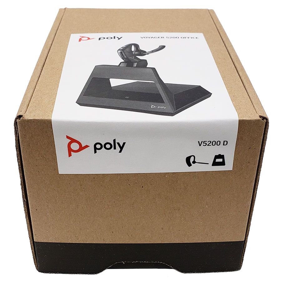 Plantronics Voyager 5200 Office Wireless Headset, 1 Way Base (212722-01)