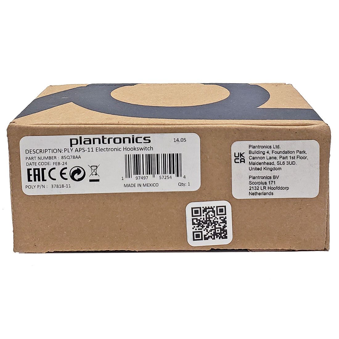 Poly APS-11 Electronic Hookswitch Cord (37818-11, 85Q78AA)