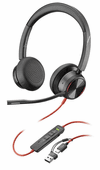 Poly Blackwire 8225 USB-C Headset w/USB-C to USB-A Adapter (8X223AA)