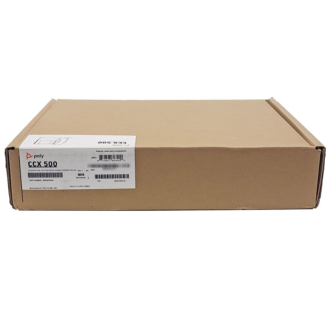 Poly CCX 500 IP Phone - Open SIP w/Power Supply (2200-49720-001)