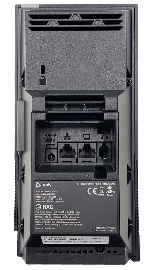 Poly CCX 500 IP Phone No Handset - Open SIP (2200-49710-025)