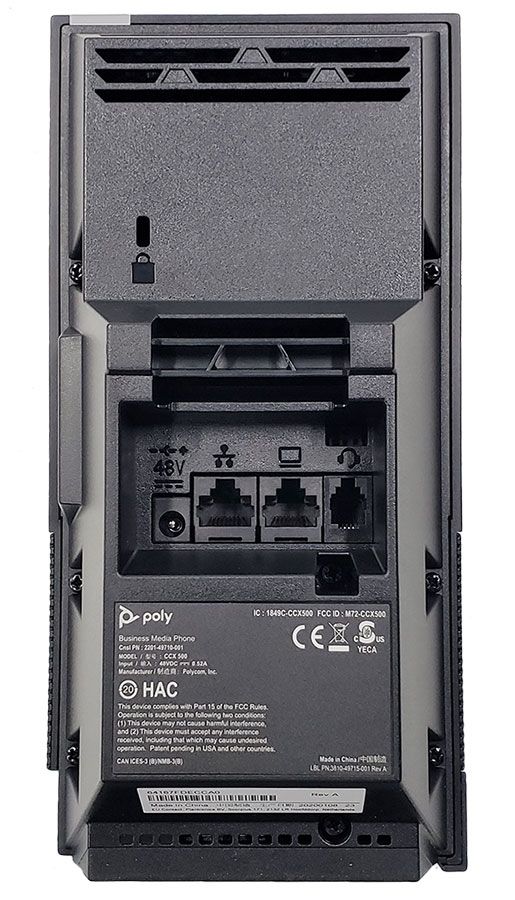 Poly CCX 500 IP Phone No Handset - Open SIP (2200-49710-025)