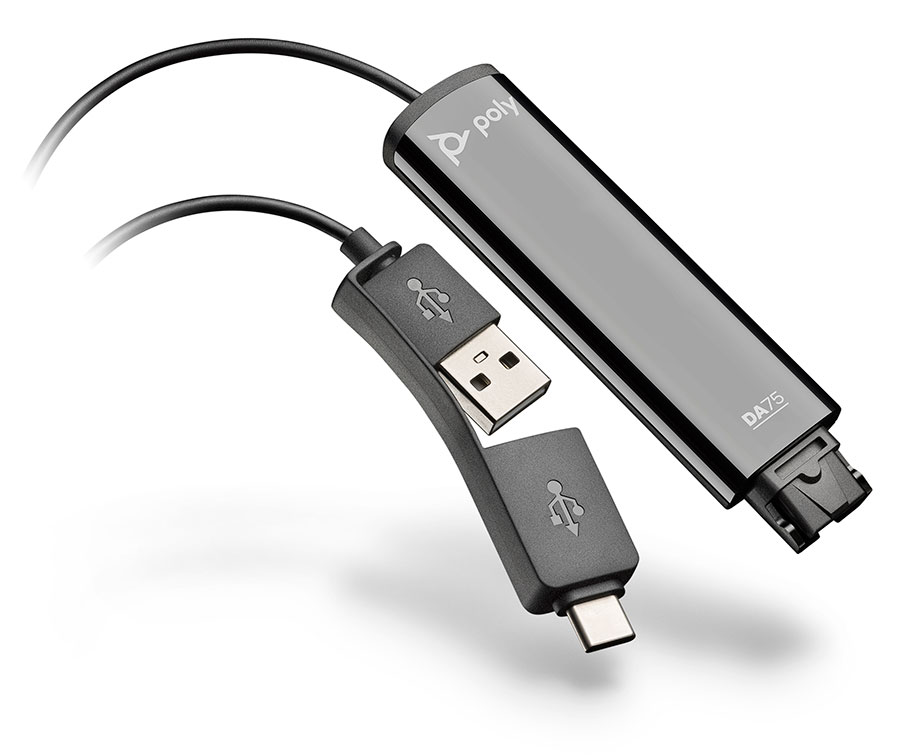 Plantronics DA45-M Stereo USB Adapter For D-Series Headsets – Open Box