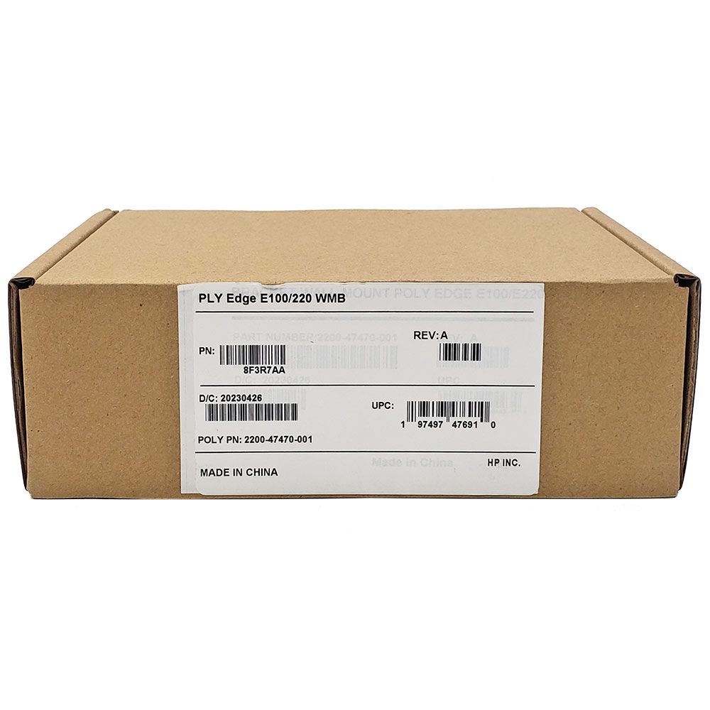 Poly Edge E100, E220 Wall Mount Bracket (8F3R7AA, 2200-47470-001)