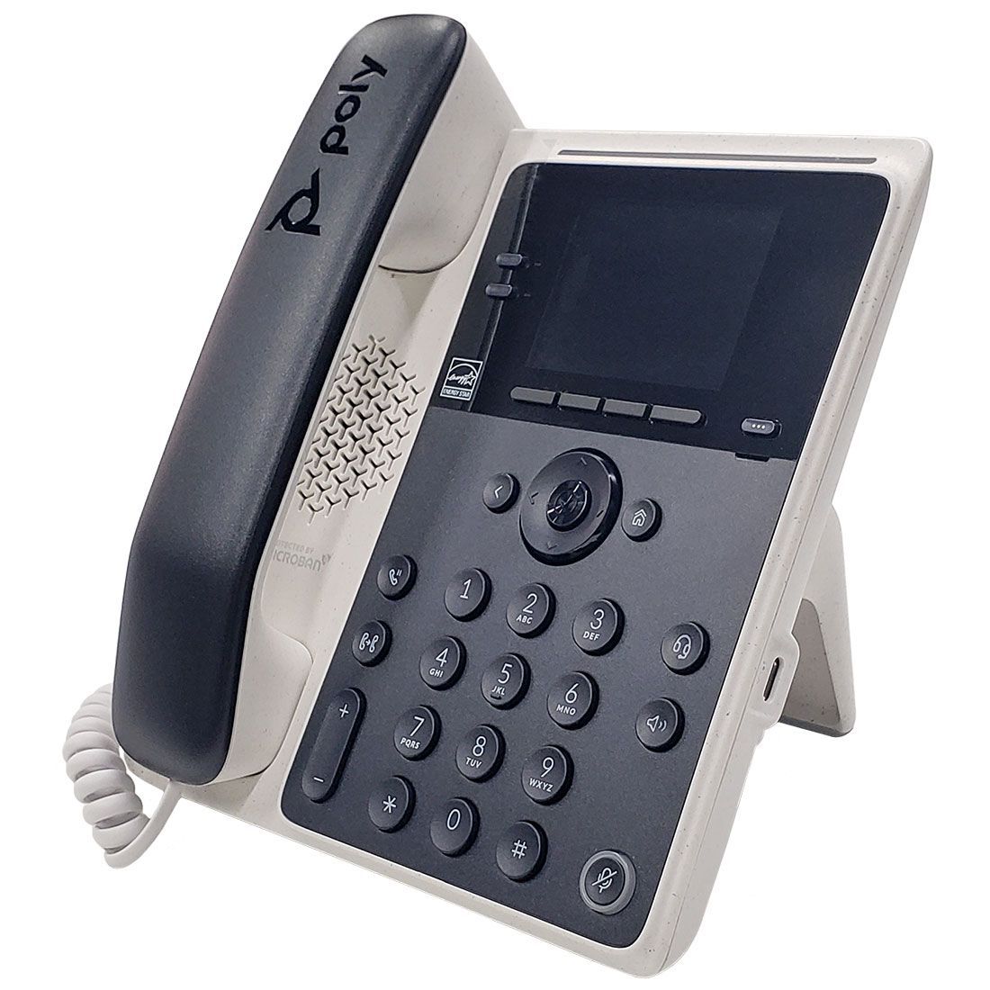 HP 82M86AA Poly Edge E100 IP Phone and PoE-enabled HP Poly Edge E100 IP Phone Corded - Desktop, Wall Mountable | 82M86AA