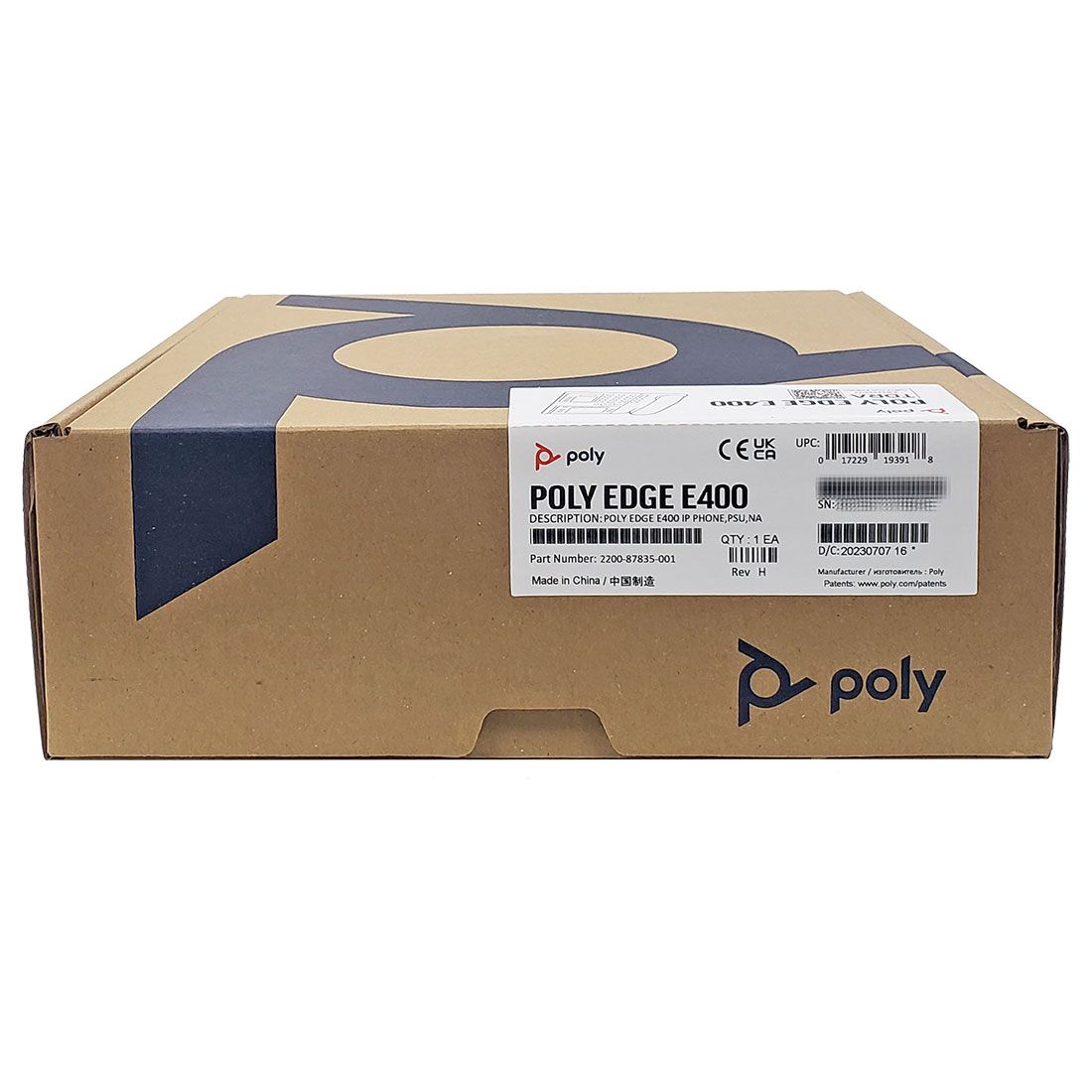 Poly Edge E400 IP Phone w/PSU (2200-87835-001)