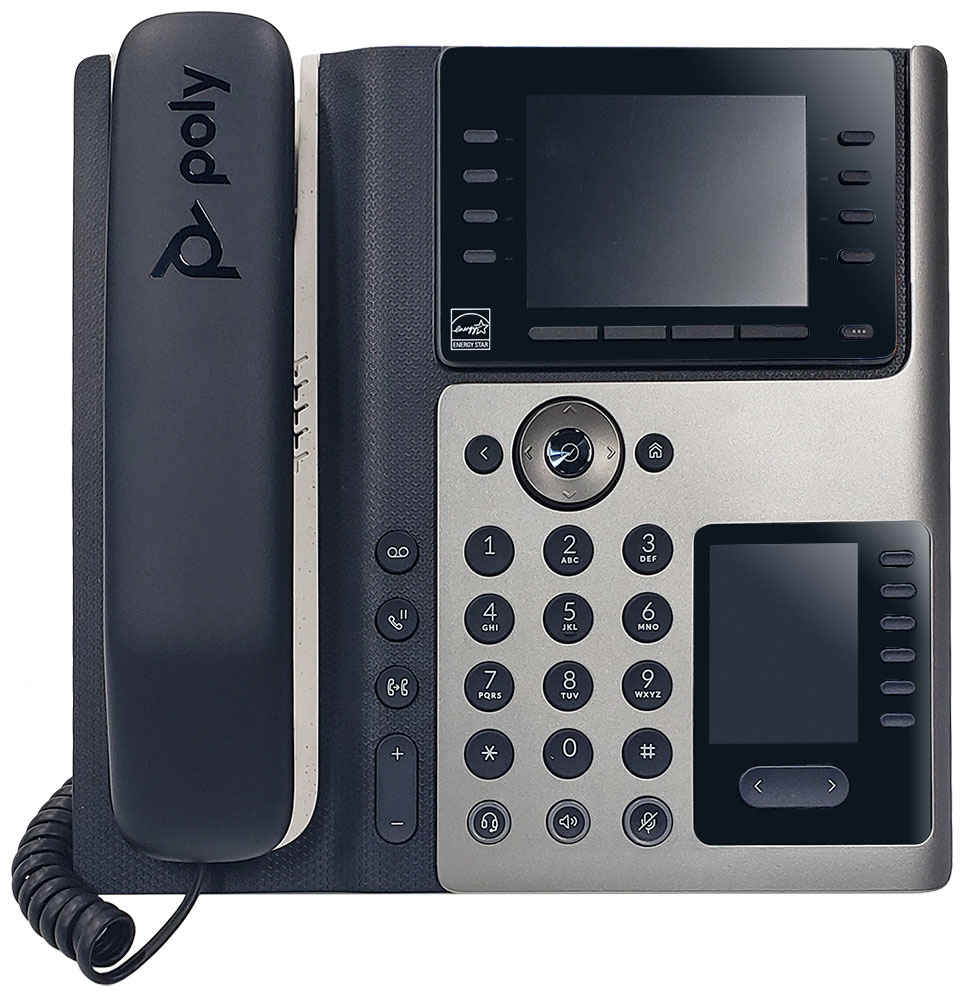 Poly Edge E450 IP Phone w/PSU (89B55AA#ABA, 2200-87030-001)