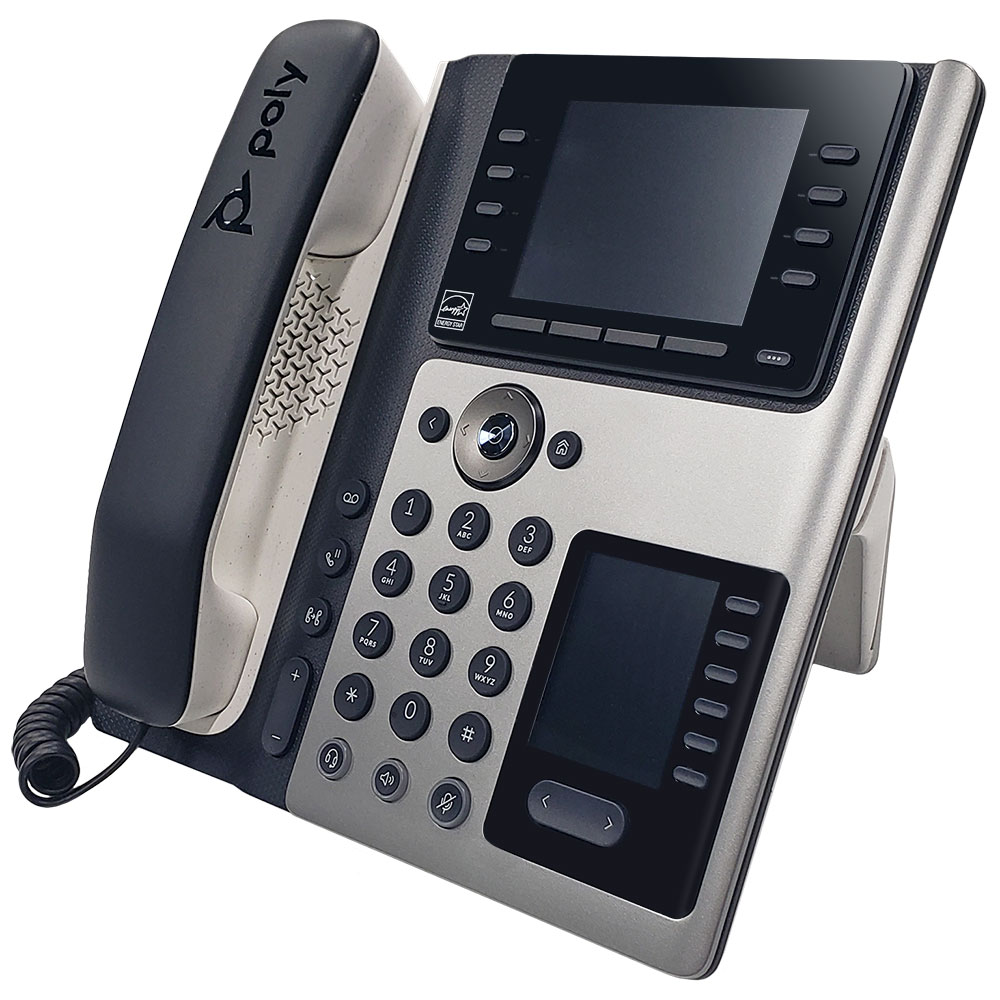 Poly Edge E450 IP Phone w/PSU (89B55AA#ABA, 2200-87030-001)