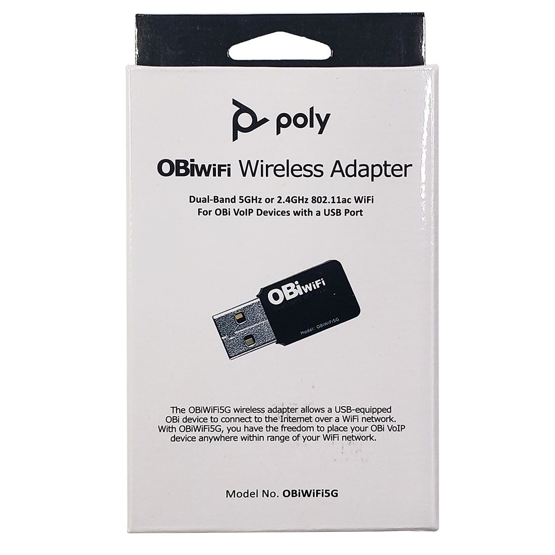 Poly OBiWiFi5G USB Wi-Fi Wireless Adapter (89D17AA#AC3)