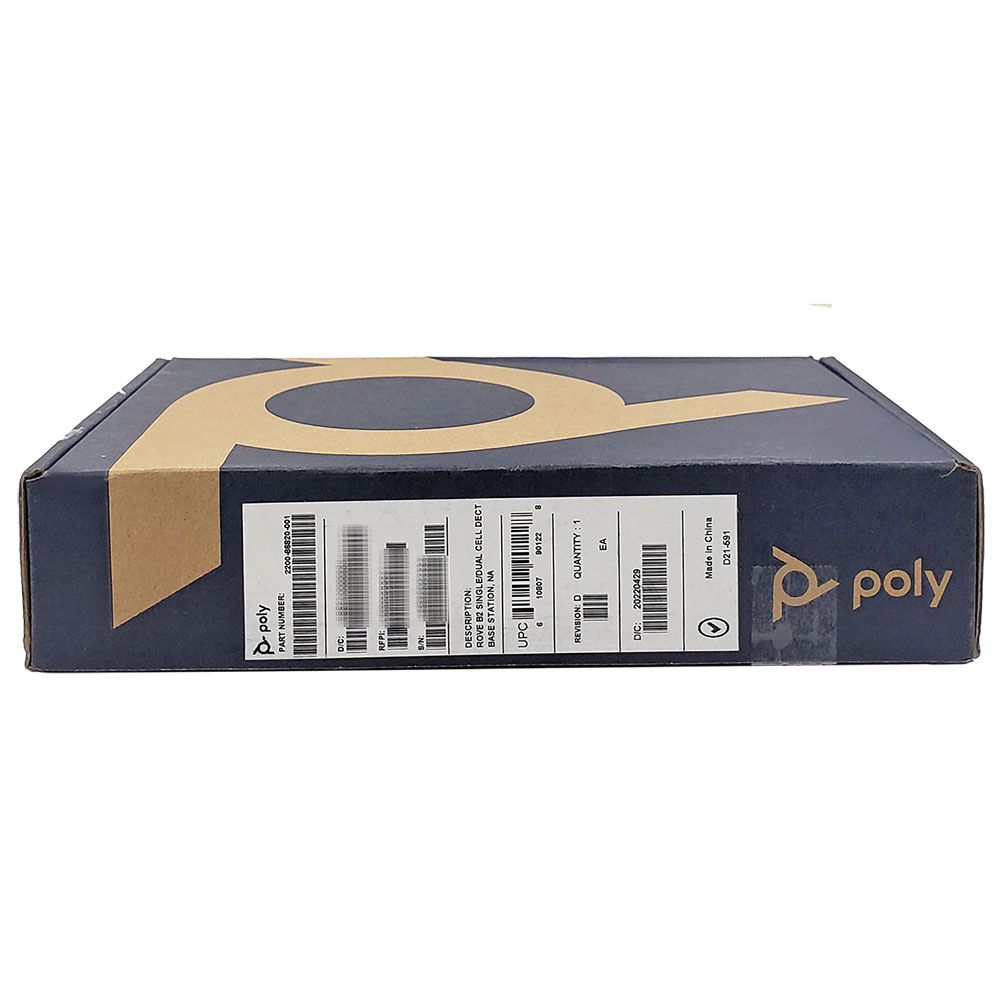 Poly Rove B2 Single/Dual Cell DECT Base Station (2200-86820-001)