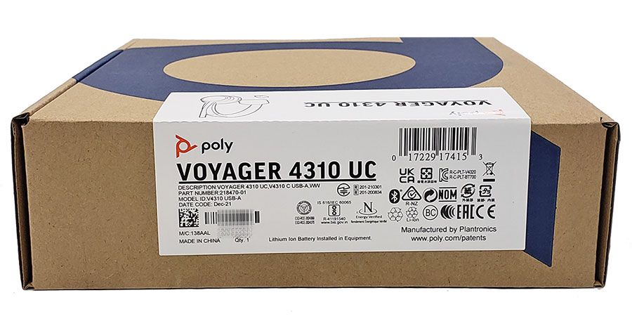Poly Voyager 4310 UC Wireless Headset, USB-A (218470-01)