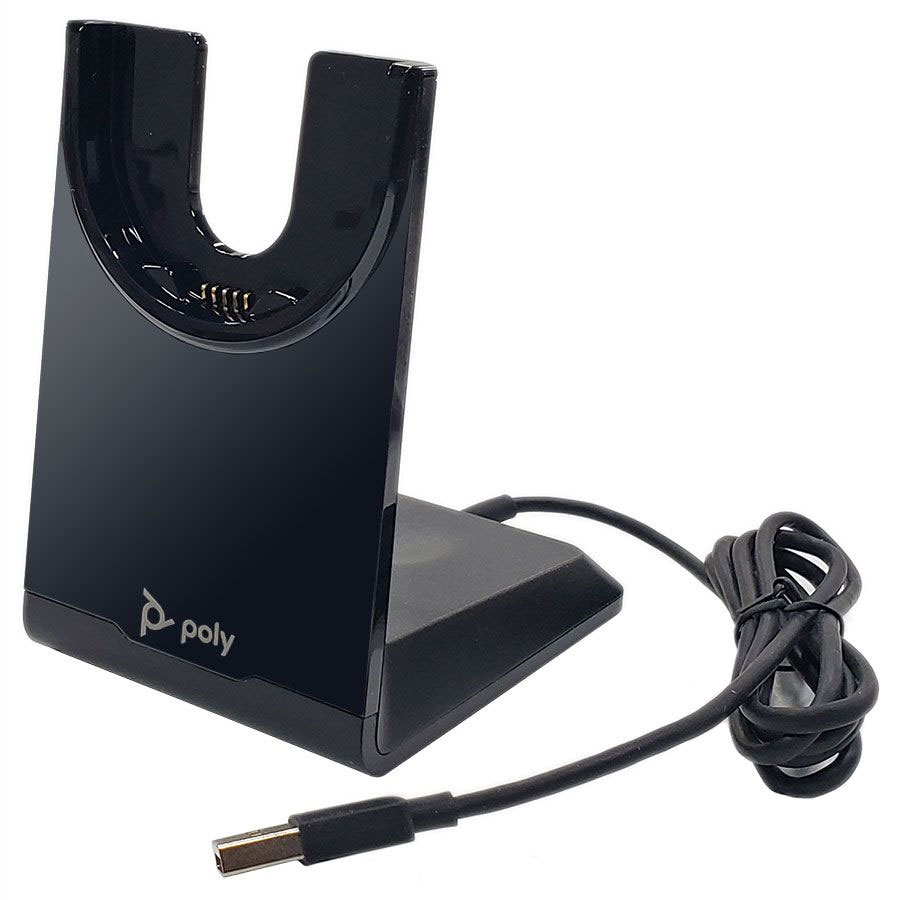 deaf breed × casta Poly Voyager 4310 UC Wireless Headset with Charge Stand, USB