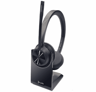 Poly Voyager 4320 UC Wireless Headset with Charge Stand, USB