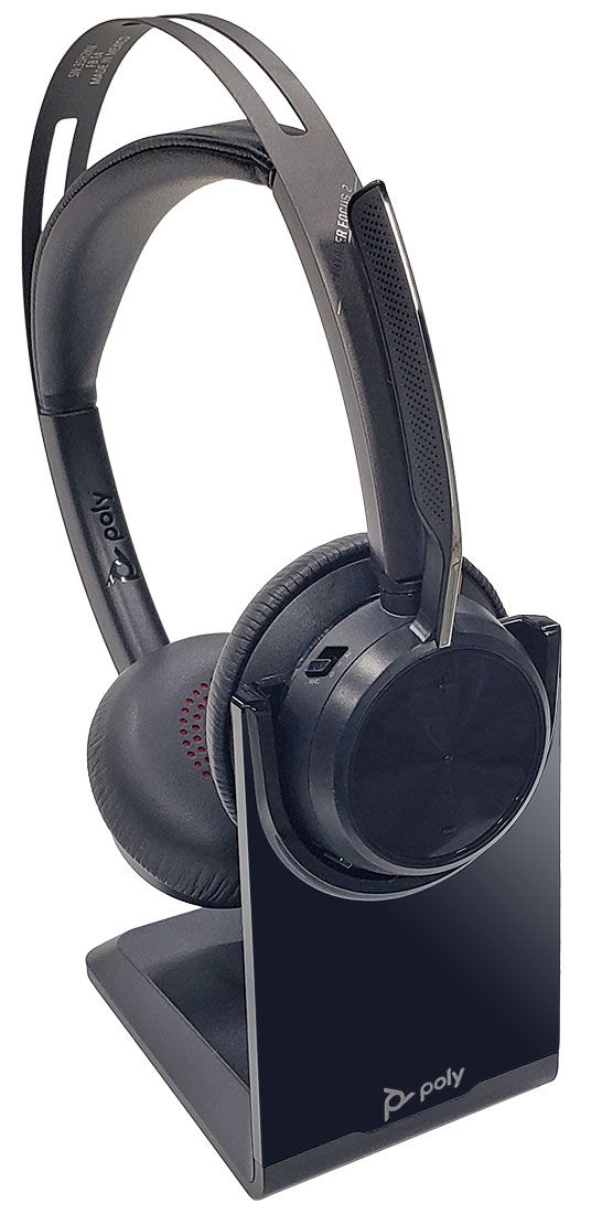 Poly Voyager Focus 2 UC, Standard, USB-A, Charge Stand (213727-01)