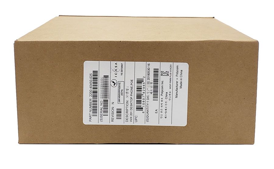 Polycom VVX 201 IP Phone (2200-40450-025)