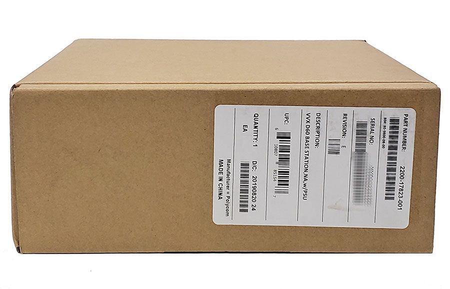 Polycom VVX D60 Base Station with Wireless Handset and Power (2200-17823-001)