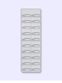 Toshiba DKT3220 Series Printable Telephone Labels (9 labels)