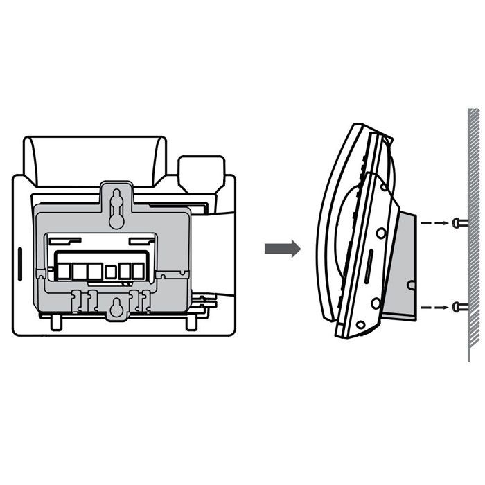 Yealink T40, T41, T42, T43, and T44 Wall Mount (YEA-WMB-T4S)