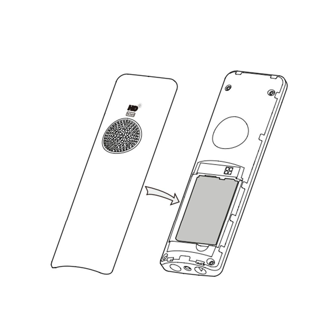 Yealink W56H Replacement Battery Cover (330200003006)