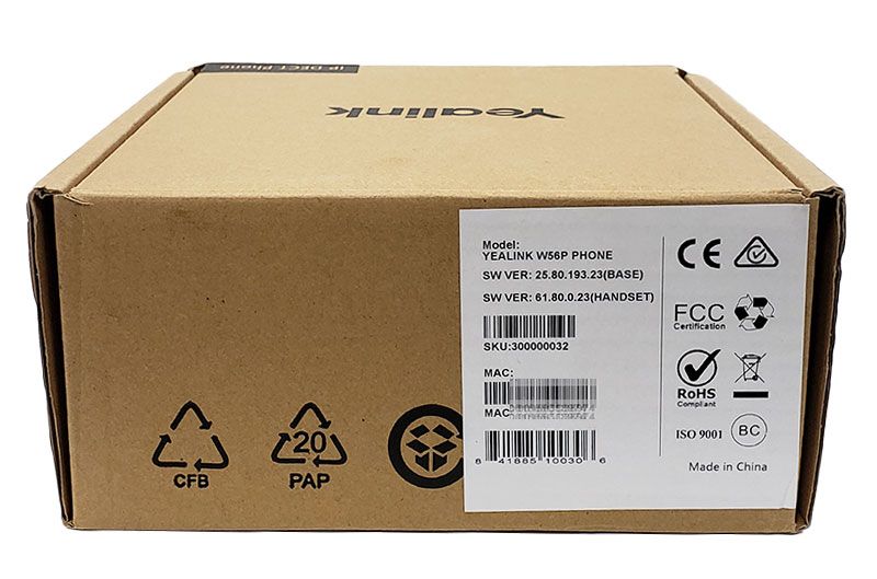 Yealink W56P DECT Cordless Handset w/Base