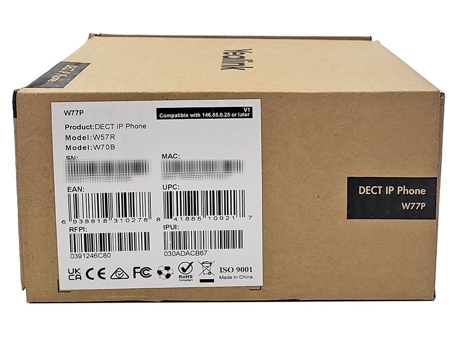 Yealink W77P Ruggedized DECT IP Phone System