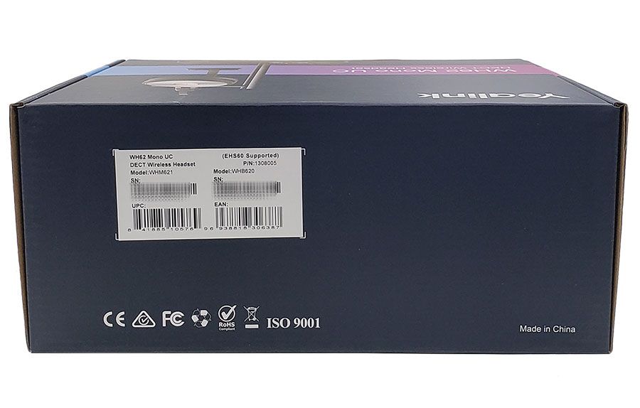 Yealink WH62 Mono UC Wireless Headset (1308005)