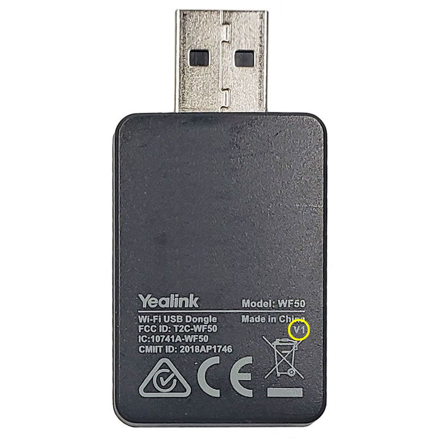 Yealink WF50 V1 Dual Band USB Wi-Fi Dongle (1300061)
