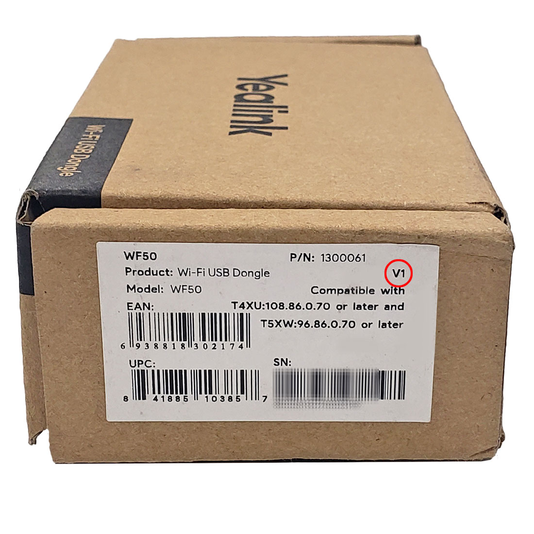 Yealink WF50 V1 Dual Band USB Wi-Fi Dongle (1300061)
