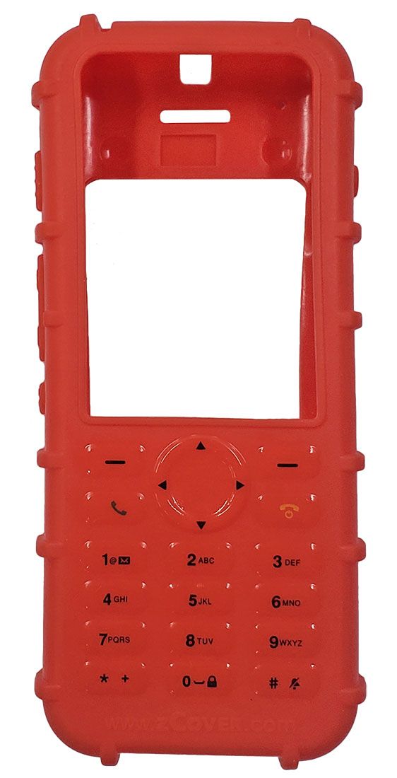 zCover Dock-in-Case Ruggedized Silicone Case for Cisco 8821 (CI821PHD, Red)