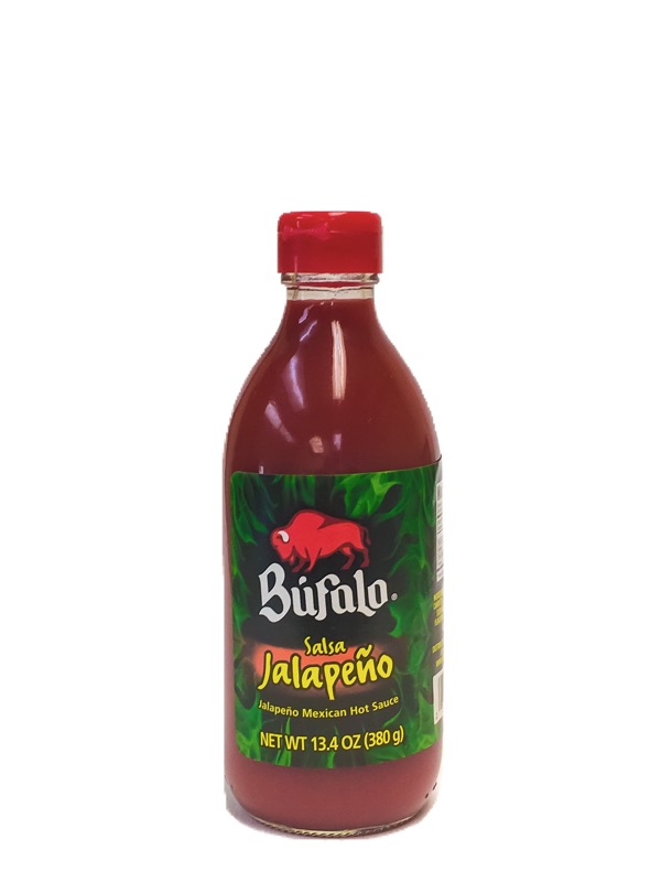 Salsa Jalapeno Mexican Hot Sauce by Bufalo 13.4 oz.