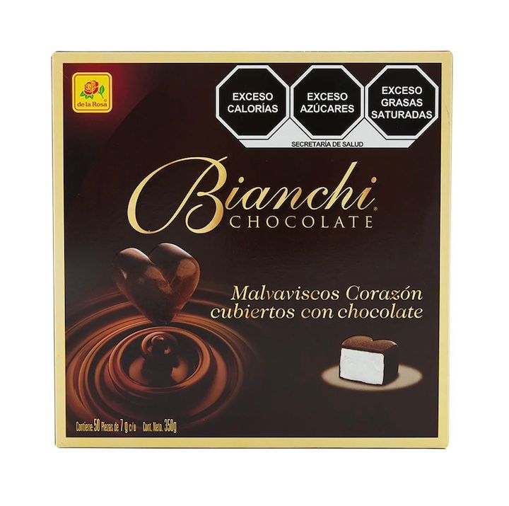 De La Rosa Bianchi Chocolate Covered Heart Marshmallows