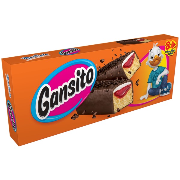 Gansito Marinela Pastelitos Snack Cakes 8 Gansitos 14.1 oz