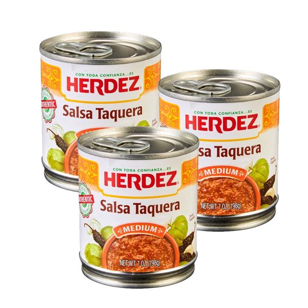 Salsa Taquera Herdez Med 7 oz (Pack of 3)