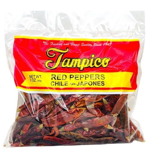 Japanese Red Dried Chile Pepper by Tampico 3 oz.