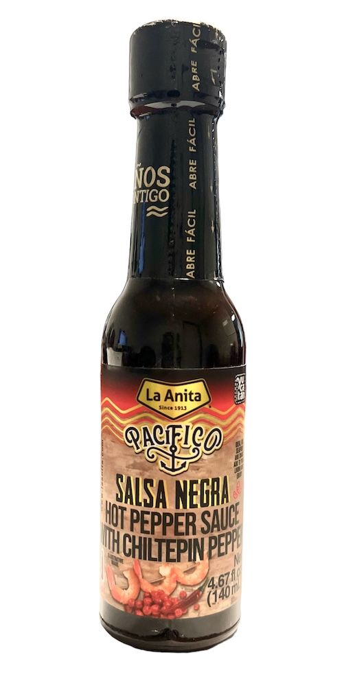 La Anita Pacifico Salsa Negra Hot Pepper Salsa with Chiltepin