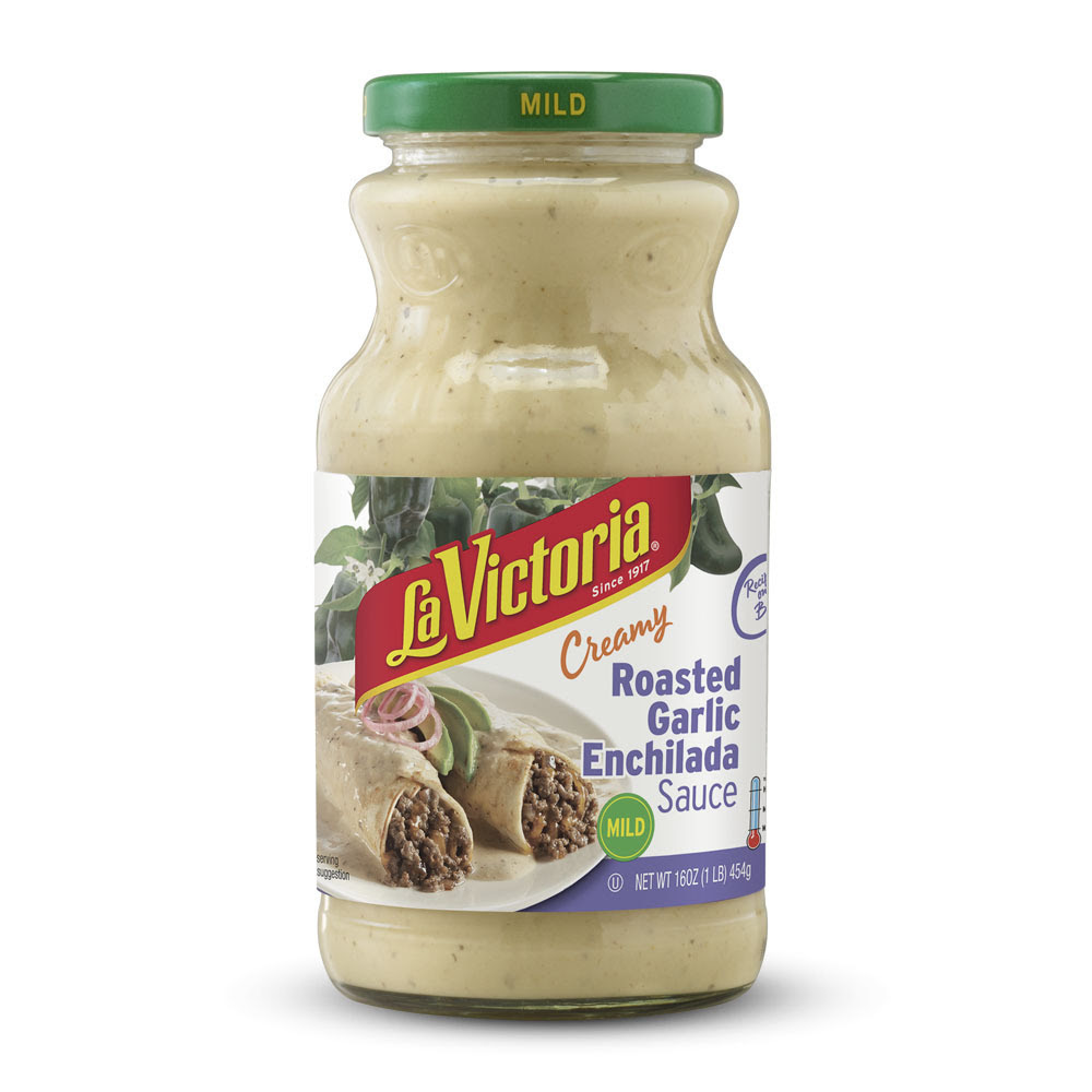 La Victoria Creamy Roasted Garlic Enchilada Sauce MILD 16 oz
