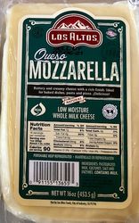 Los Altos Queso Mozzarella